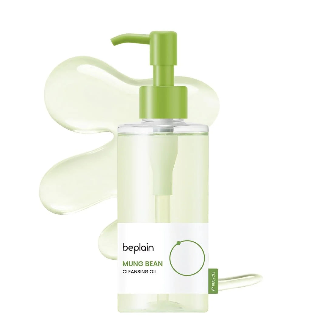 Beplain Mung Bean Pore Serum, Deep Cleansing Foam, Facial Pore Remover Clay Mask and Makeup Remover Oil